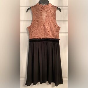 Maurices dusty rose and black dress